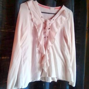 altered state* Large size white blouse